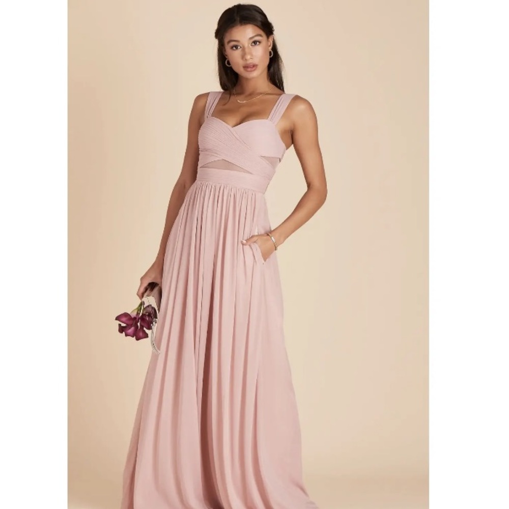 Birdy Grey Elyse Dress, Size Medium - Dusty Rose